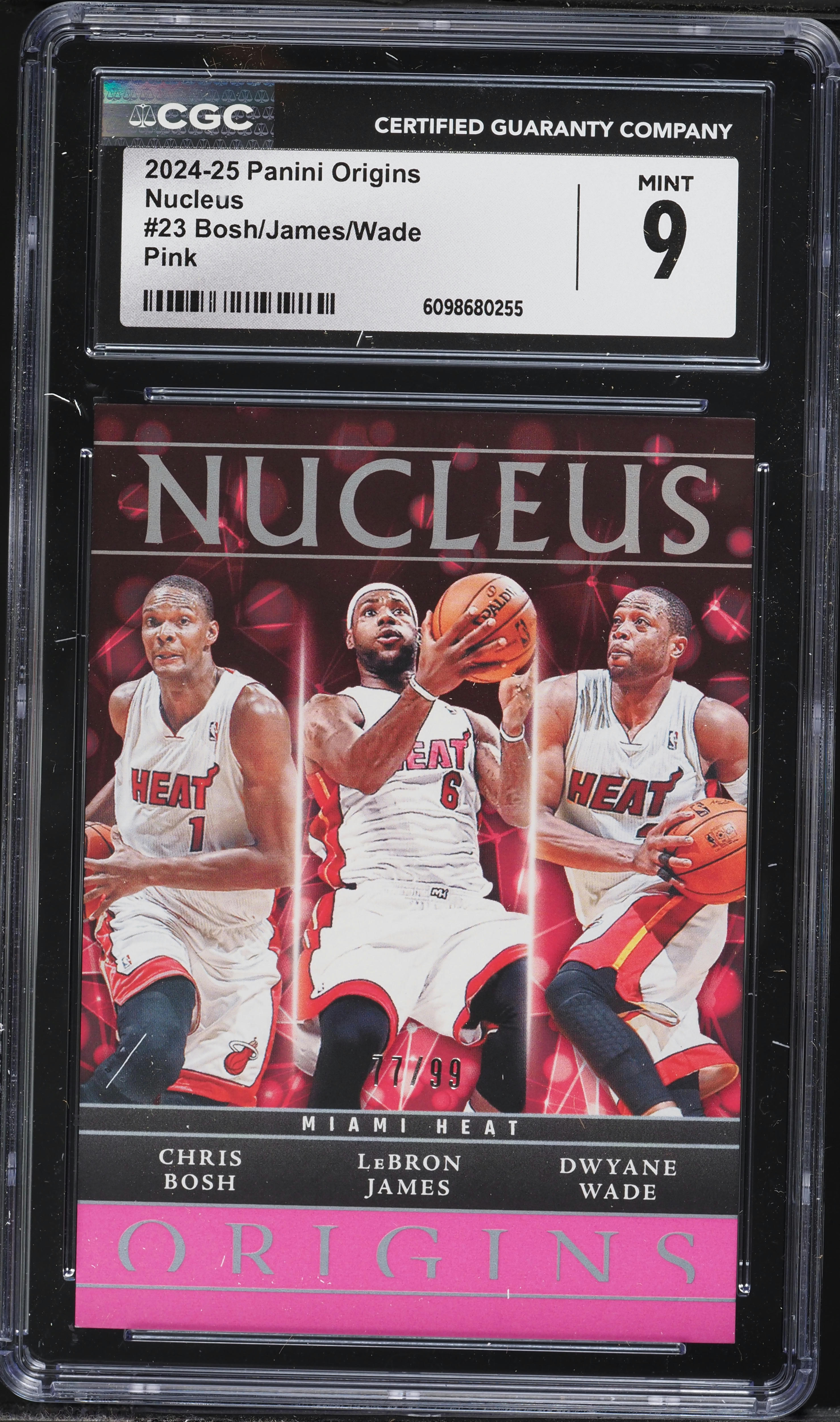 2024 Panini Origins Nucleus Pink Chris Bosh LeBron James Dwyane