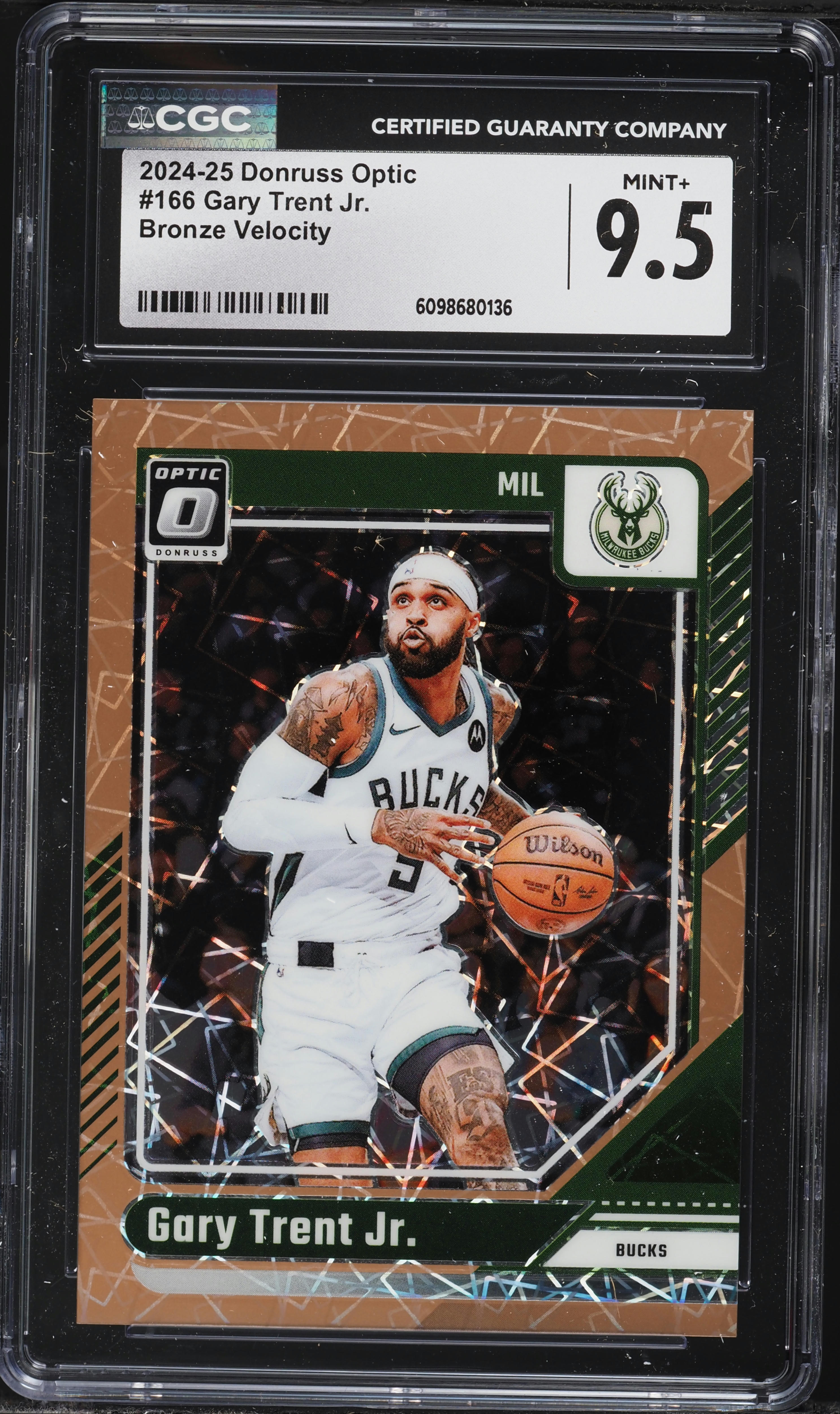 2024 Donruss Optic Basketball Bronze Velocity Gary Trent Jr. #166 CGC 9.5