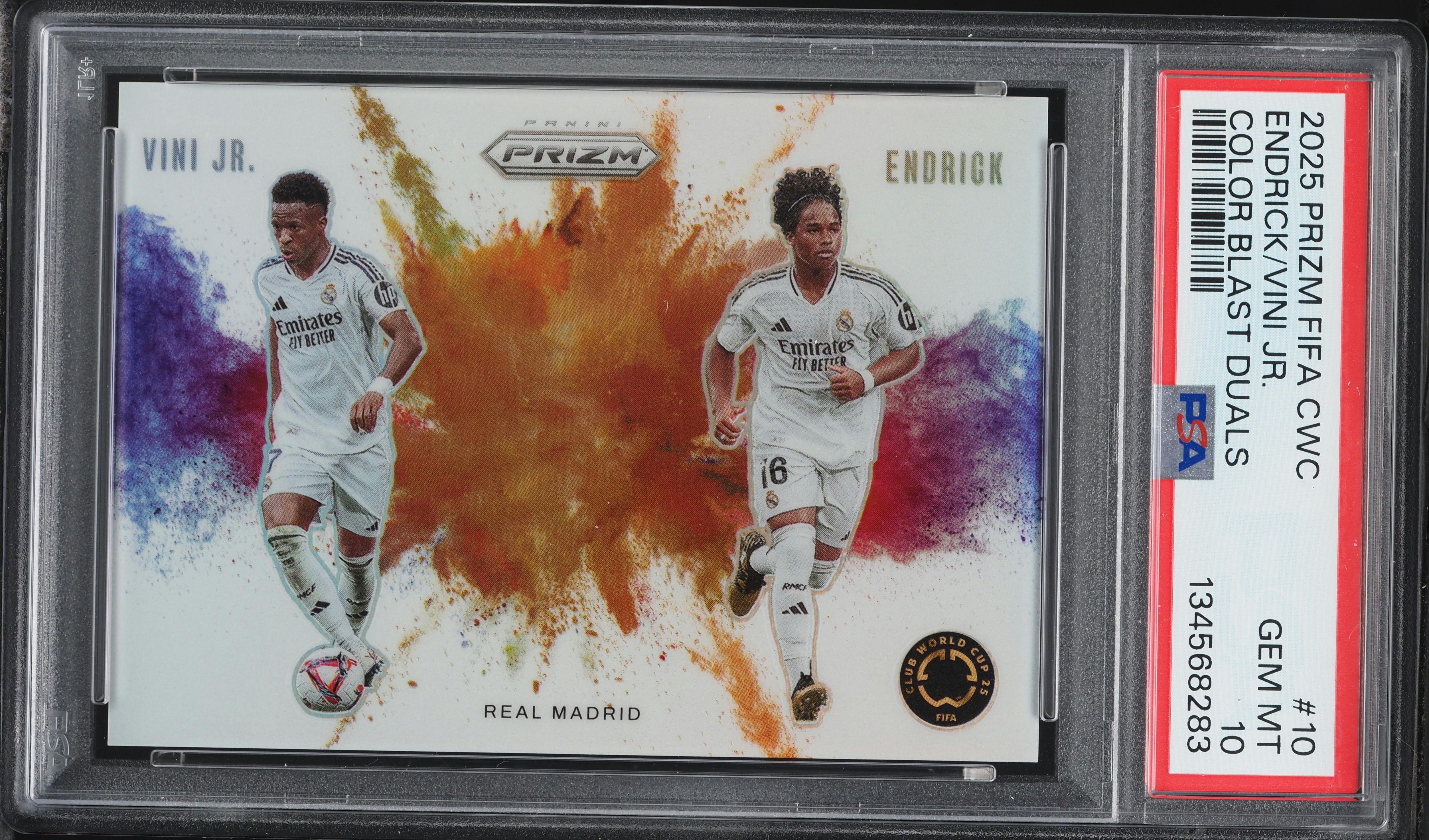 2025 Panini Prizm FIFA Club World Cup Color Blast Dual Endrick