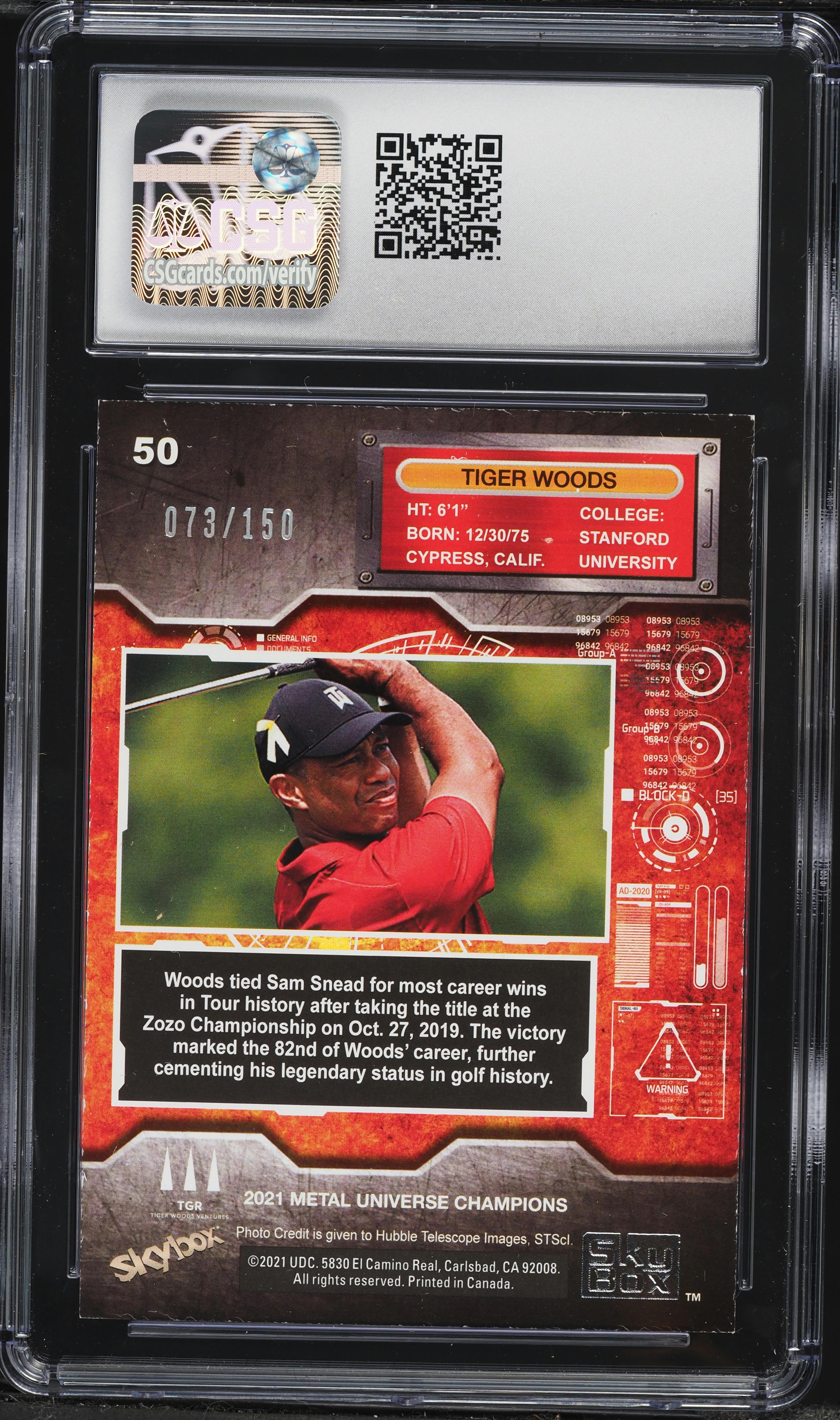 2021 Metal Universe Champions Precious Metal Gems PMG Red Tiger 