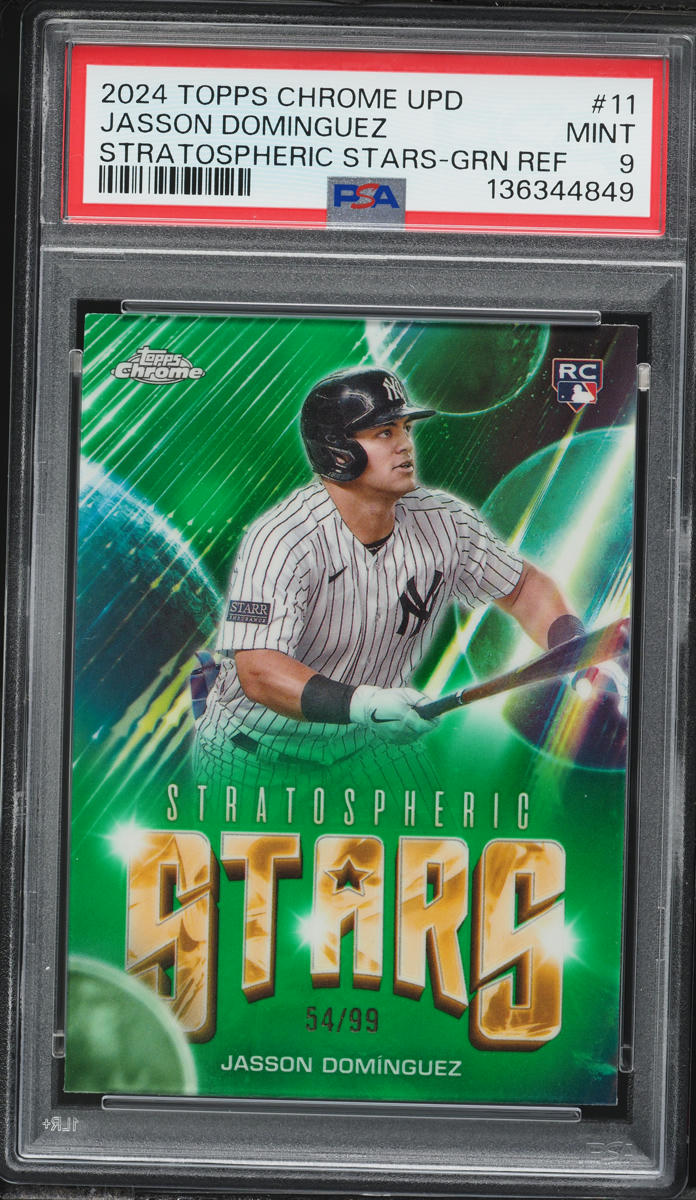 2024 Topps Chrome Update Stratospheric Stars Green Jasson 