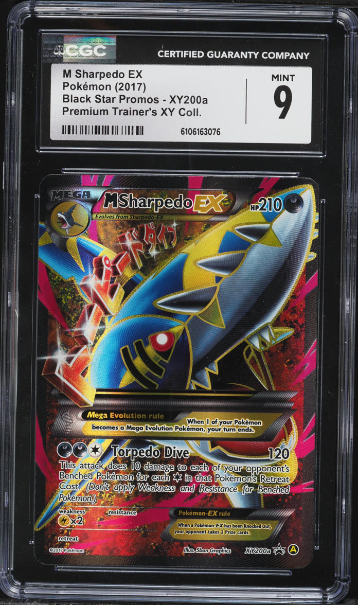 2017 Pokemon XY Black Star Promo Premium Trainer M Sharpedo EX #XY200a CGC  9 MINT on Fanatics Collect