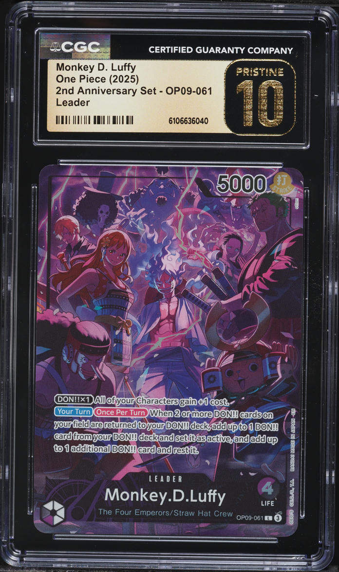 2025 One Piece 2nd Anniversary Set Leader Monkey D. Luffy #OP09