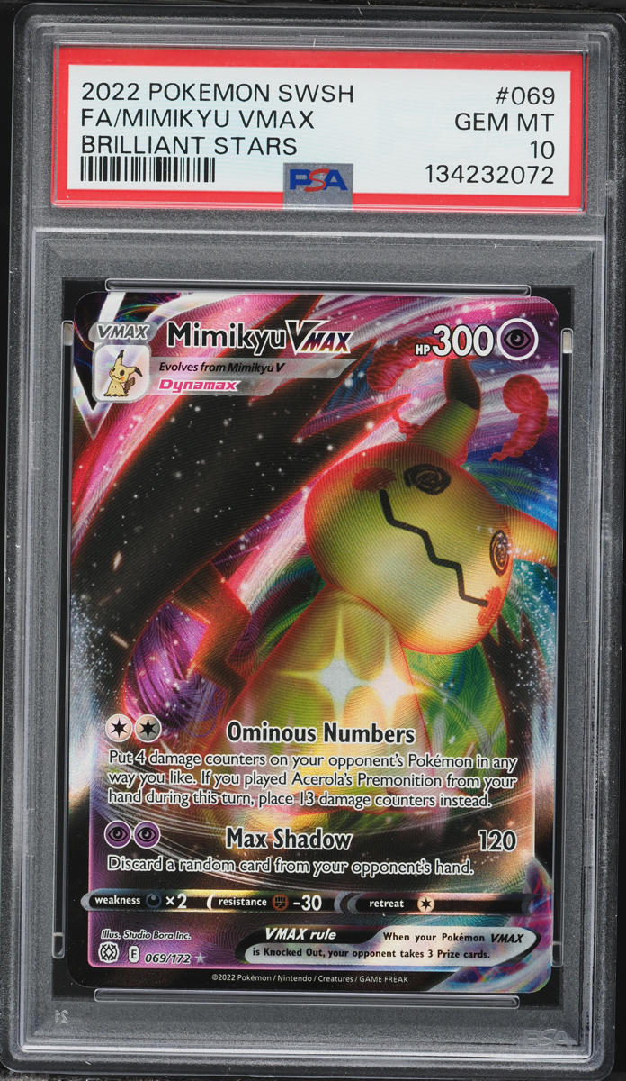 2022 Pokemon Sword & Shield Brilliant Stars Full Art Mimikyu VMAX