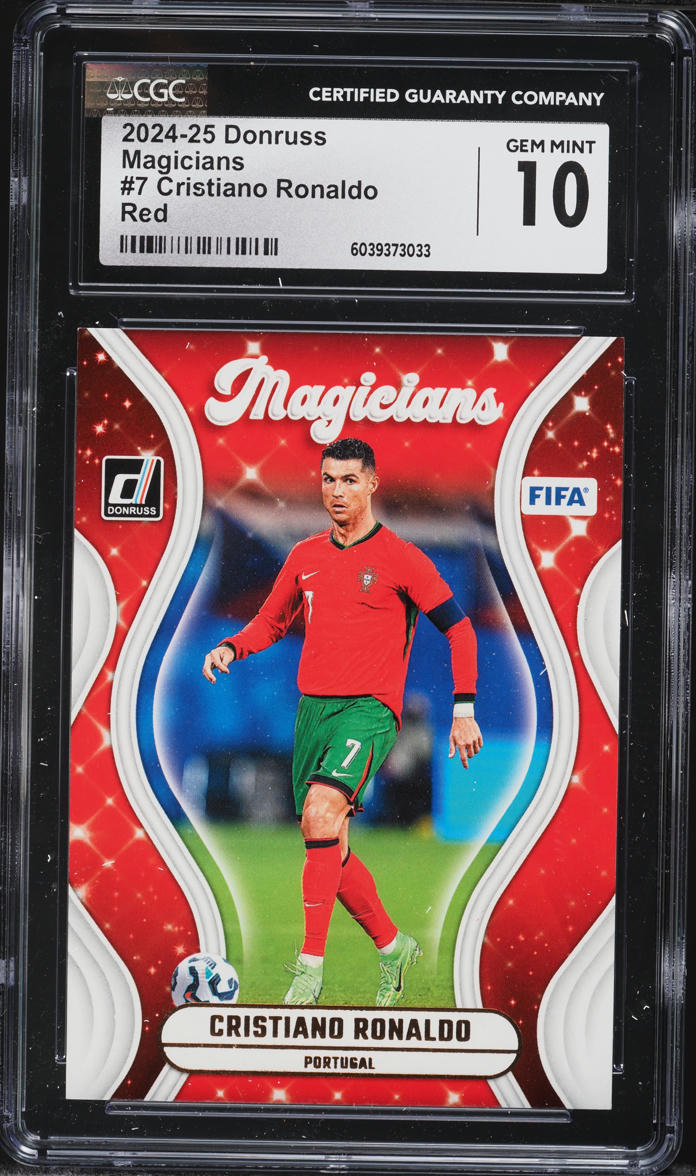 2024 Donruss Magicians Red Cristiano Ronaldo #7 CGC 10 GEM MINT