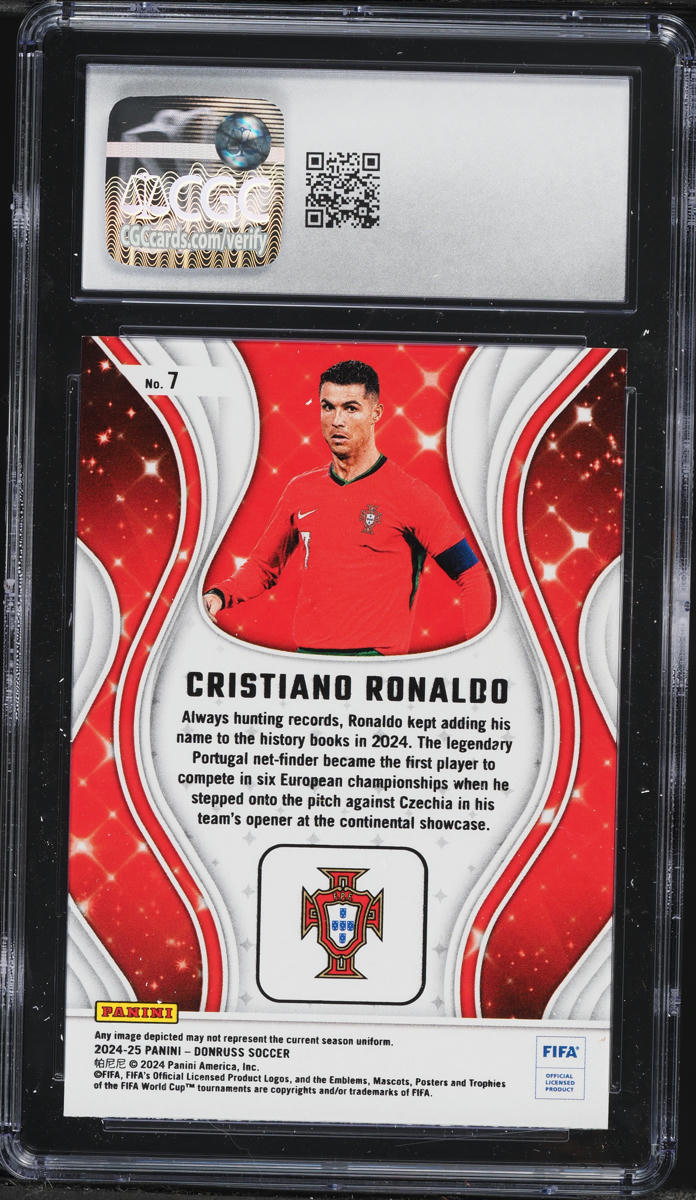 2024 Donruss Magicians Red Cristiano Ronaldo #7 CGC 10 GEM MINT