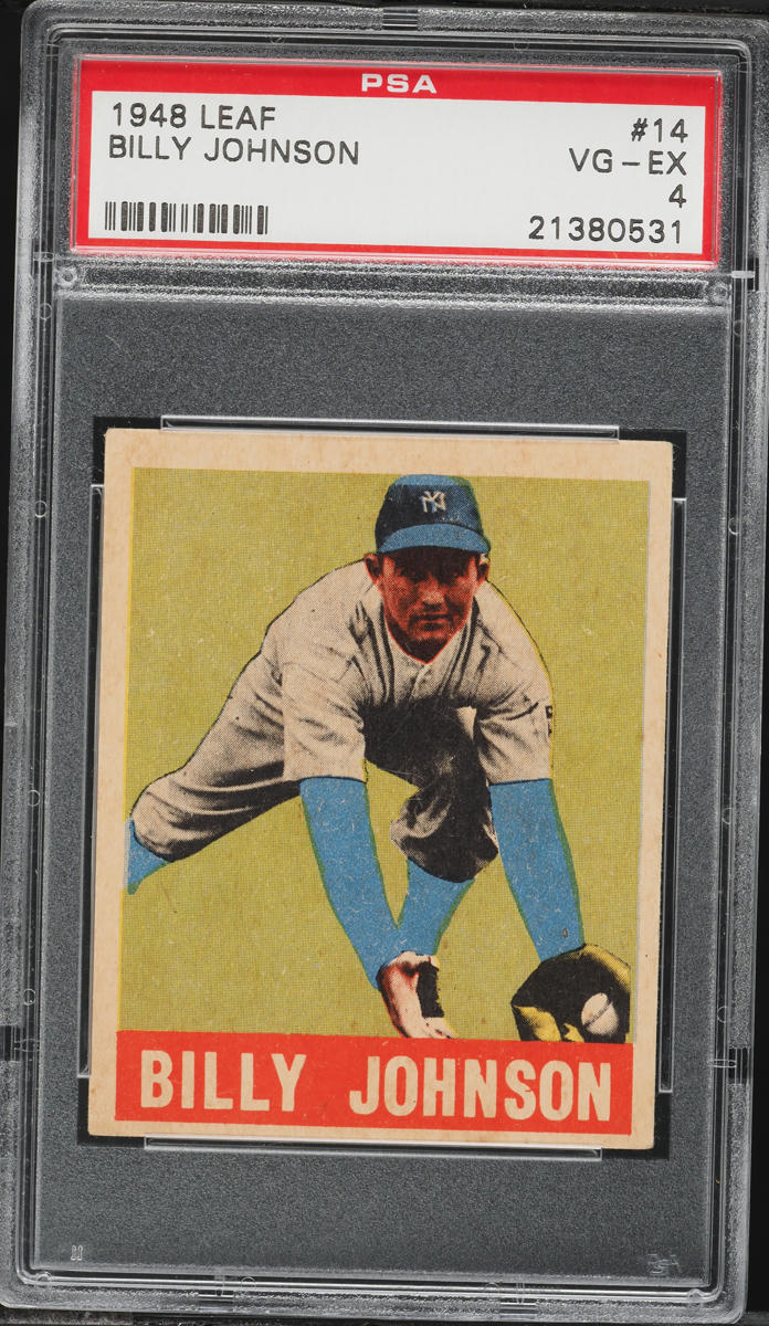 1948 Leaf Billy Johnson ROOKIE #14 PSA 4 VGEX