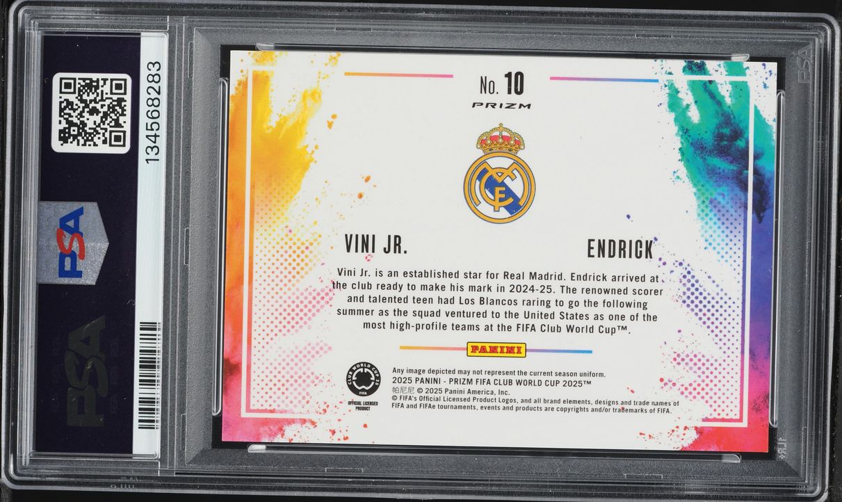 2025 Panini Prizm FIFA Club World Cup Color Blast Dual Endrick