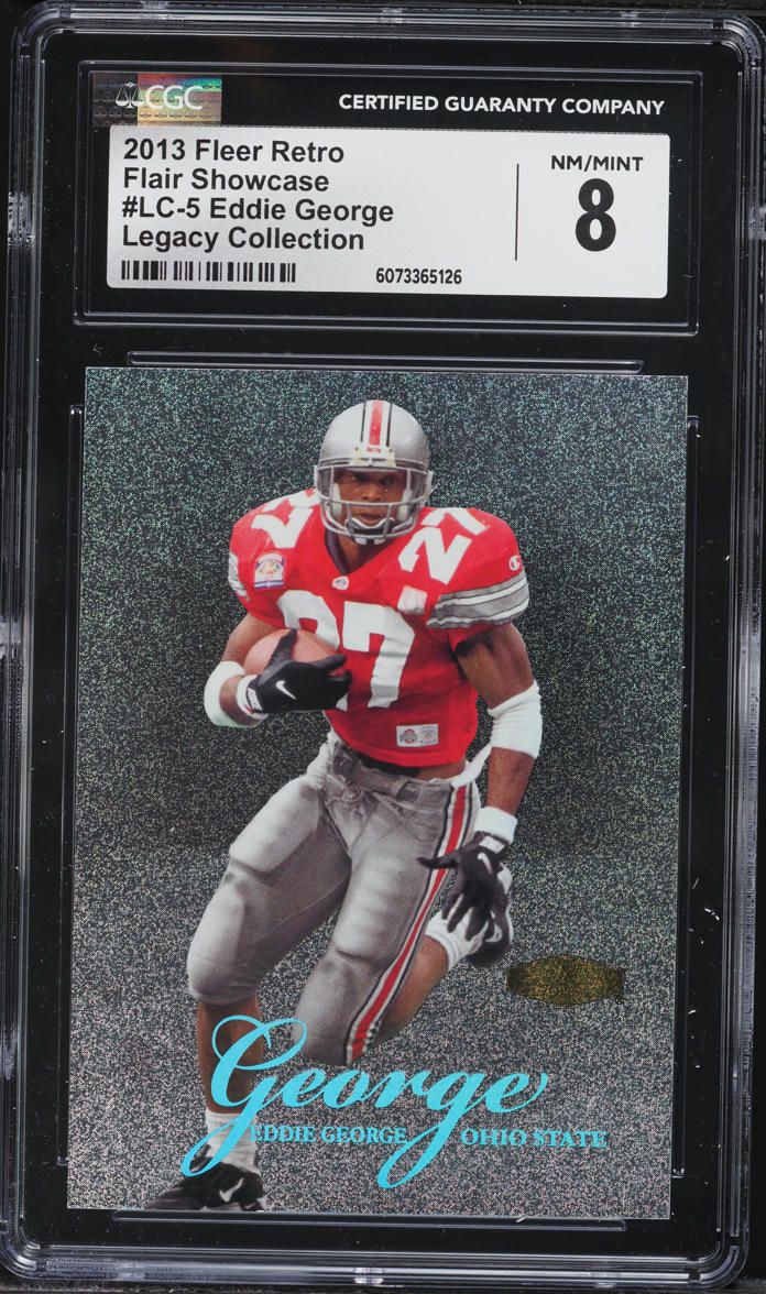 2013 Fleer Retro Flair Showcase Legacy Collection Eddie George /150 #LC-5 CGC 8 NM-MT