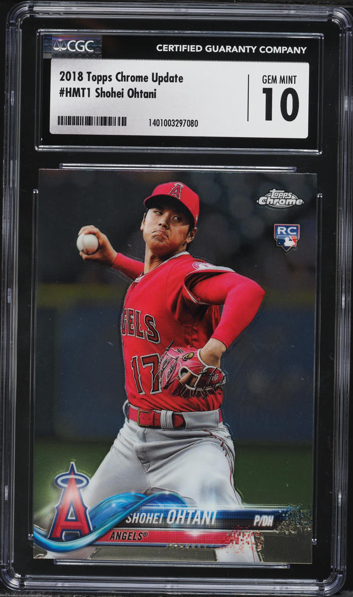 2018 Topps Chrome Update Shohei Ohtani ROOKIE #HMT1 CGC 10 GEM MINT