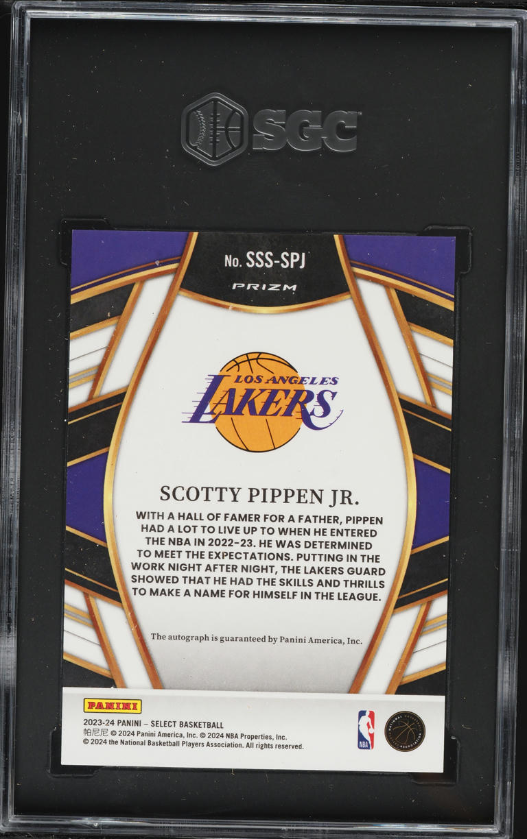 2023 Select Selections Scotty Pippen Jr. AUTO #SSS-SPJ SGC 9.5 MINT+