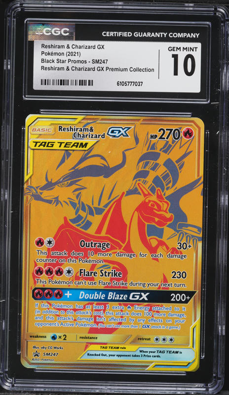 sm247 pokemon card value [English] RESHIRAM & CHARIZARD GX and this attacks damage isnt affected by any effects on your opponents Active Pokmon Reshiram & Charizard GX SM247
