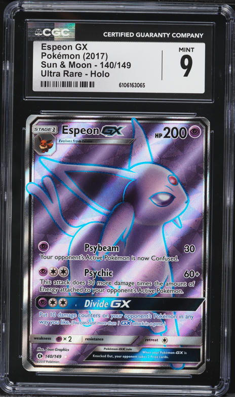 pokemon espeon gx card Espeon Full Art 140/149 Sun & Moon Base SetIllus. 5ban Graphics All texture here!! this GX is loaded with beauty and of course it is, for one of the best proof acrylic case and featuring a striking image of the captivating character Espeon GX Pokemon Card Sun