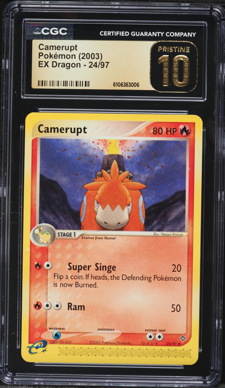 camerupt pokemon card value - Mega ex - 022/132 - ME01: Mega Evolution (MEG) - Double Rare Stage 1 Camerupt-EX (Full Art) - 146/160