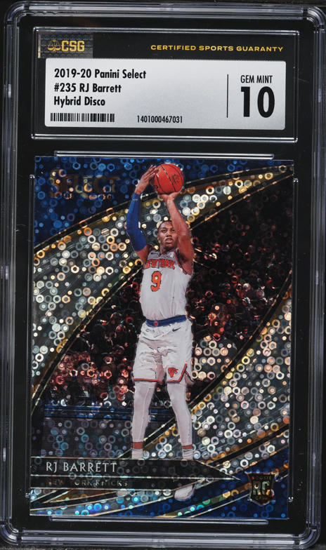 2019 Panini Contenders Optic Gold RJ Barrett ROOKIE AUTO 1/10 #113