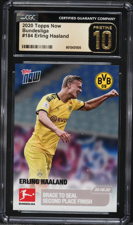 2020 Topps Living UEFA Champions League Erling Haaland ROOKIE RC
