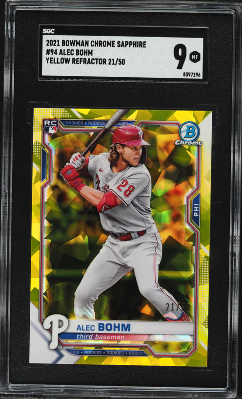 2018 Bowman Chrome Draft Alec Bohm PROSPECT #BDC-25 PSA 10 GEM