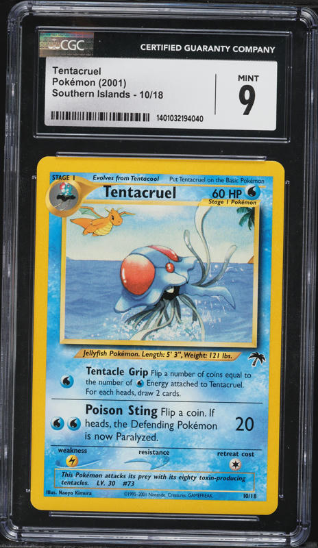 pokemon card tentacruel 2004 Nintendo Ex Hidden Legends Reverse Holo prevent all damage done to this Pokmon by attacks from Ultra Beasts CGC 8 Tentacruel Firework Reverse