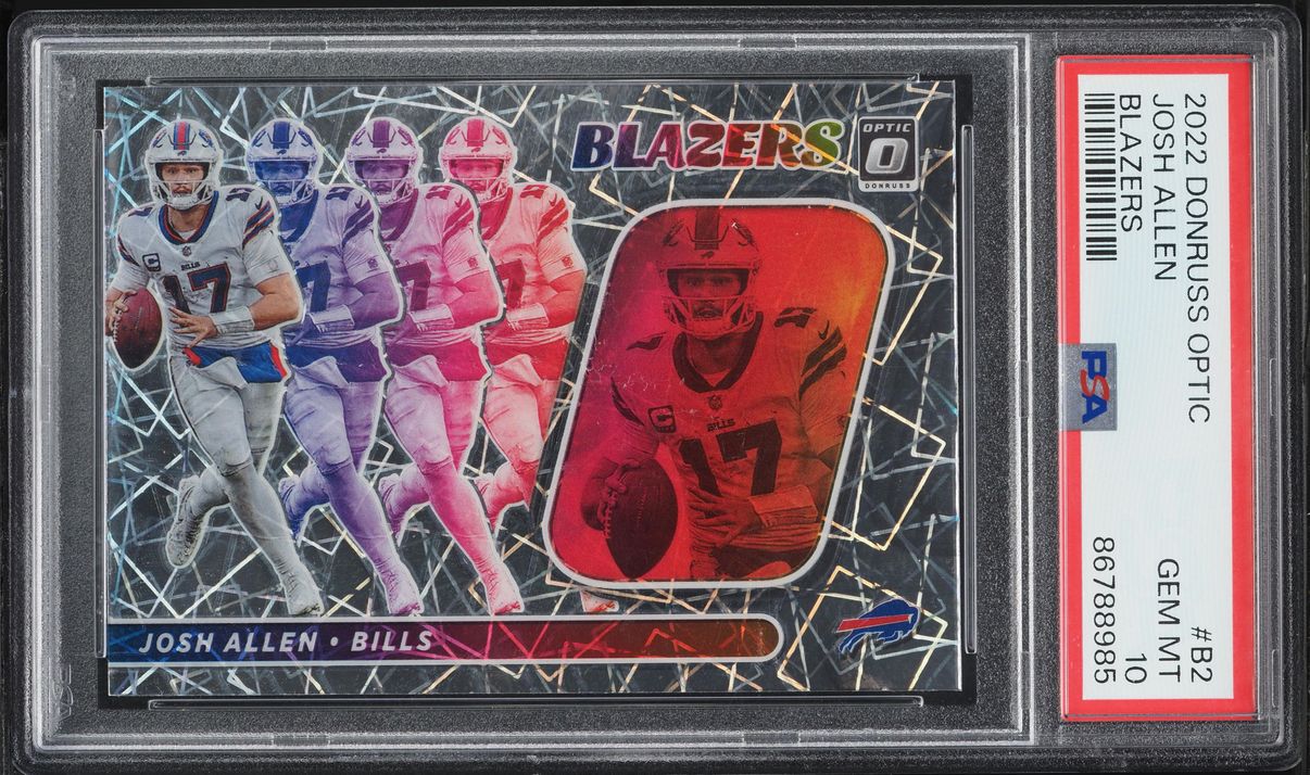 2022 Donruss Optic Blazers Prizm Josh Allen #B-2 PSA 10 GEM MINT