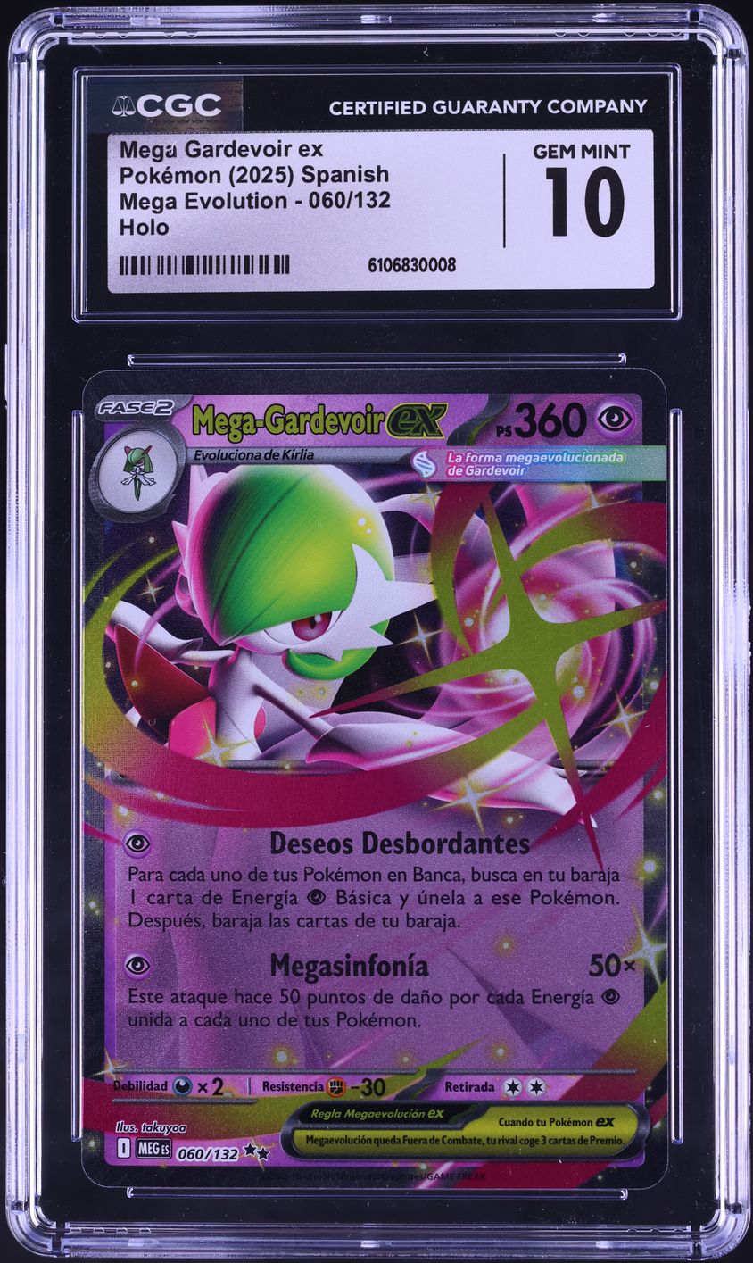 2025 Pokemon Spanish Mega Evolution Holo Mega Gardevoir EX #60 CGC