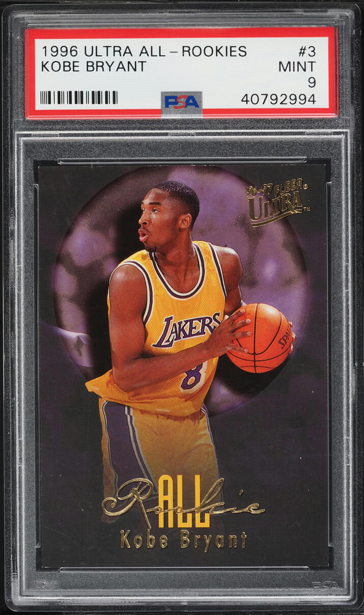 1996 Ultra All-Rookies Kobe Bryant ROOKIE #3 PSA 9 MINT