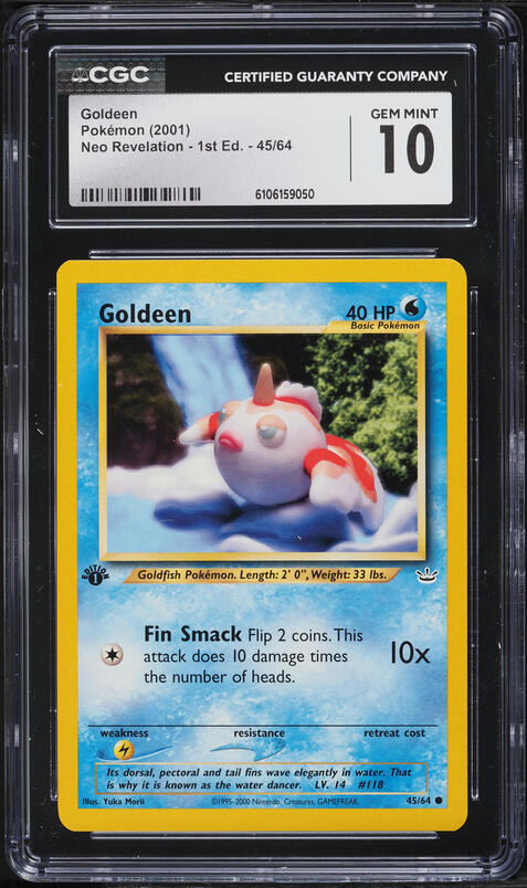 2001 Pokemon Neo Revelation 1st Edition Goldeen #45 CGC 10 GEM MINT