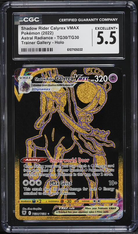 Shadow Rider Calyrex VMAX - Psychic - TG30/TG20 (Holofoil) (Secret) - SWSH10: Astral Radiance Trainer Gallery (SWSH10:TG)