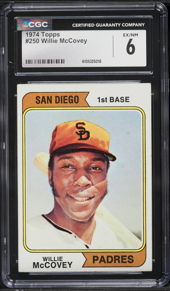 1974 Topps Willie McCovey #250 CGC 6 EXMT