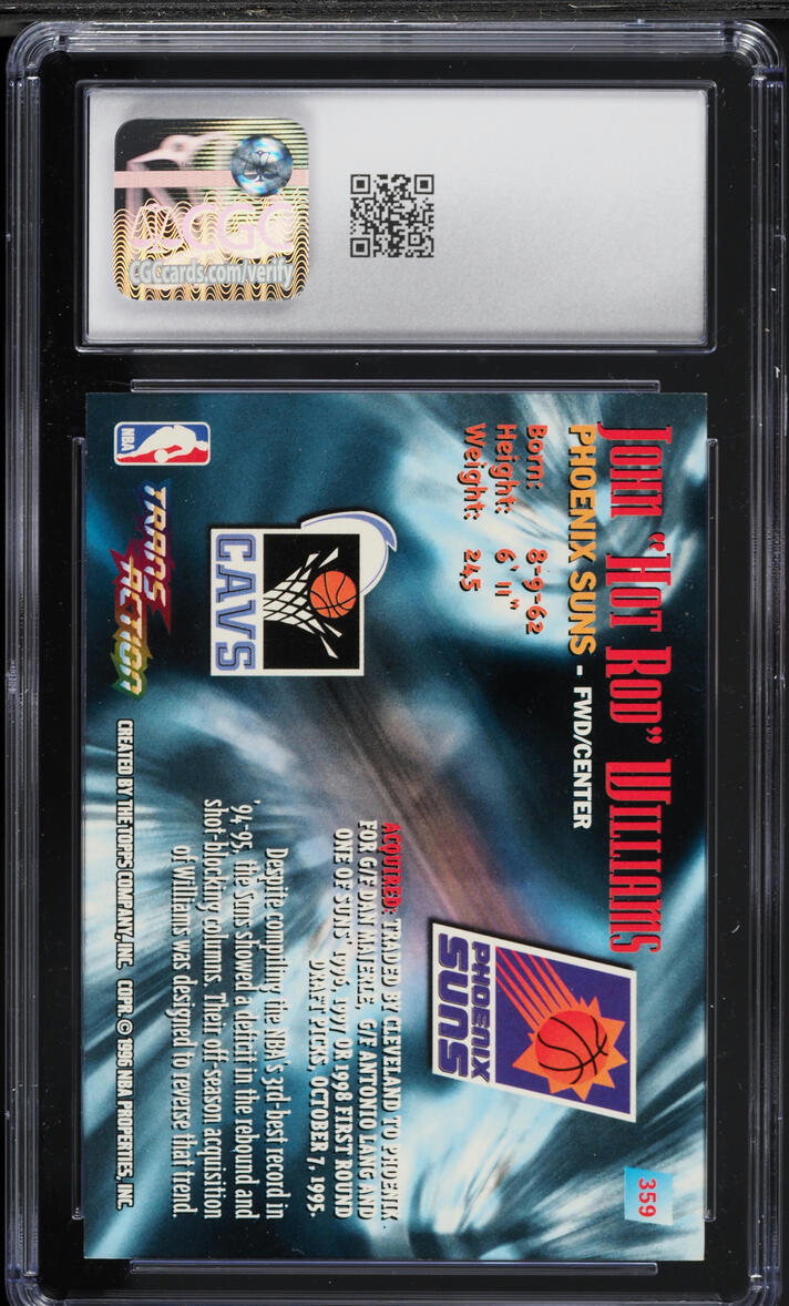 1995 Stadium Club Basketball John Williams #359 CGC 8.5 NM-MT+