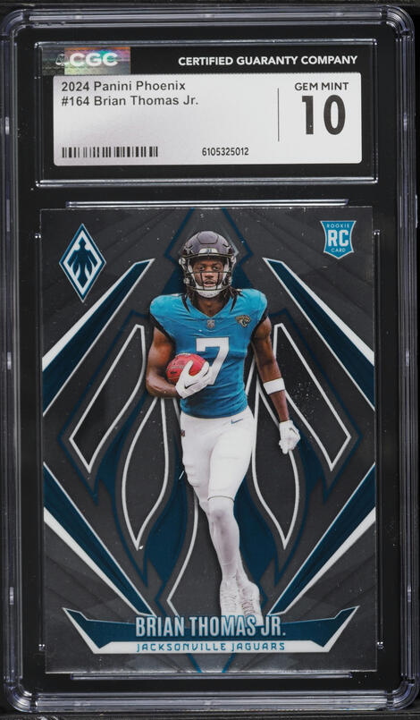 2024 Panini Phoenix Brian Thomas Jr ROOKIE #164 CGC 10 GEM MINT on