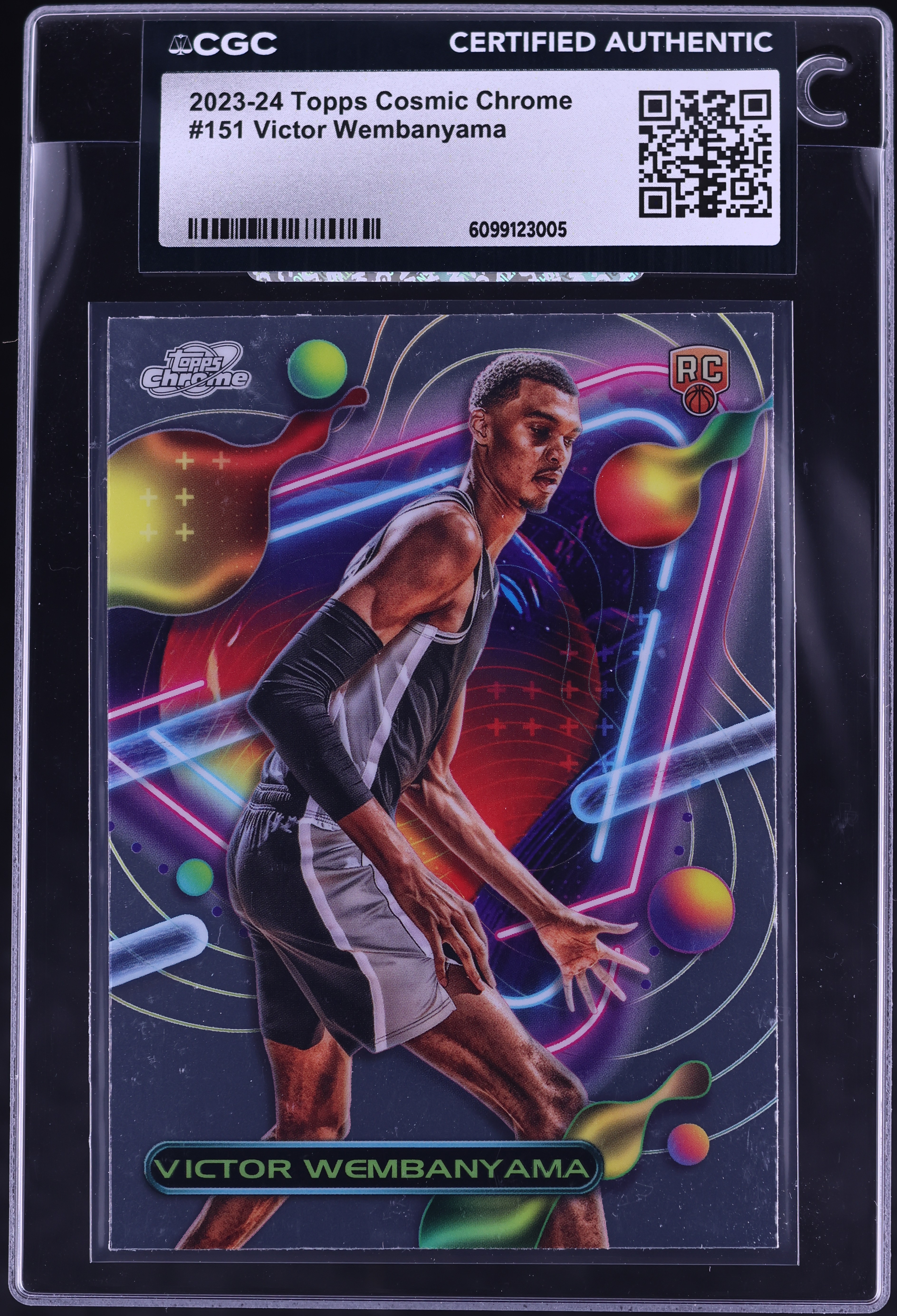 2023 Topps Chrome Cosmic Victor Wembanyama ROOKIE #151 CGC AUTH on