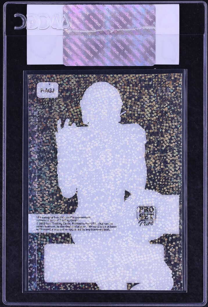 2023 Leaf Pro Set Pure Platinum Purple Spectrum Sparkle Antonio Gates Jr. RC AUTO 1/1 CGC AUTH