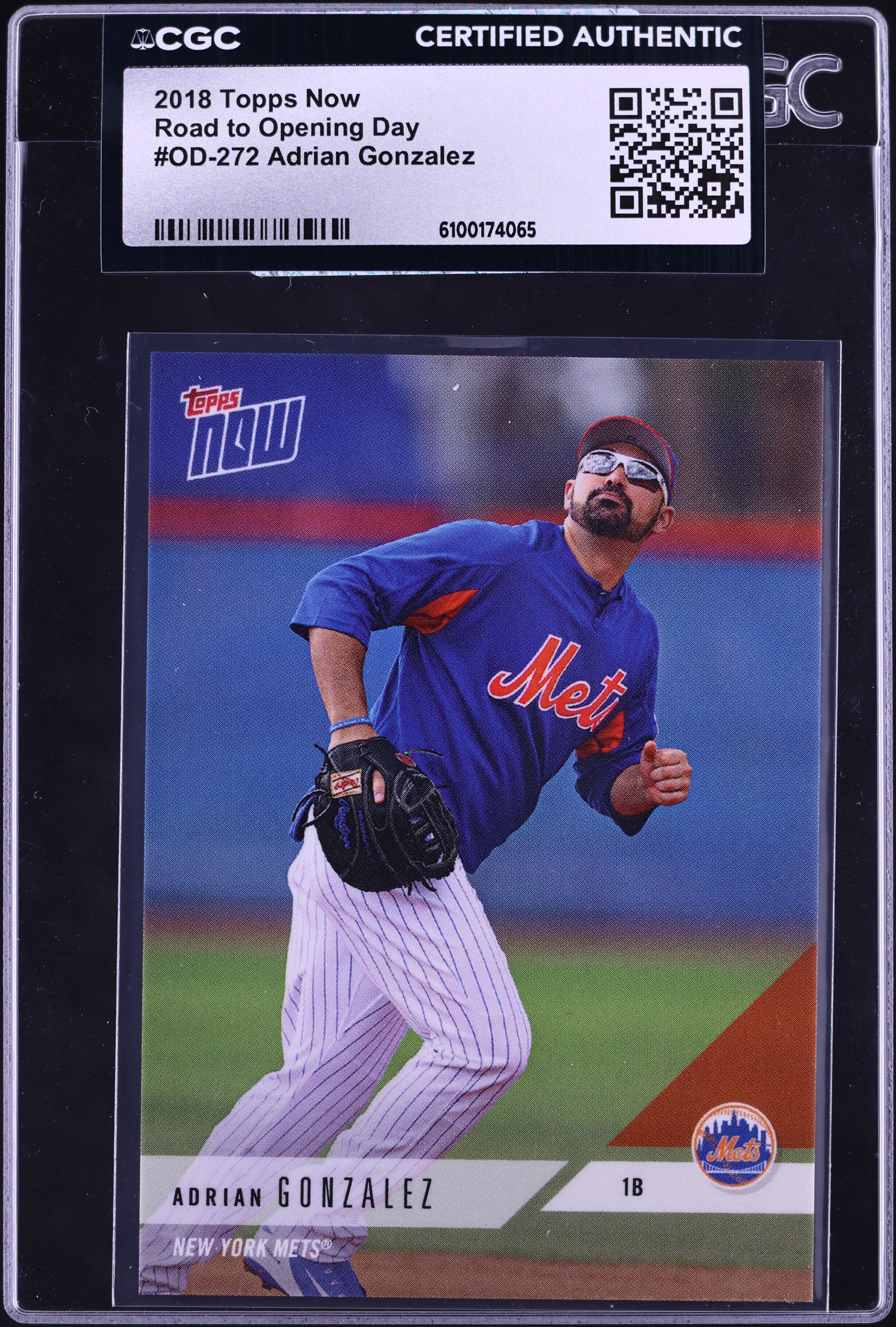 2018 Topps Now Road To Opening Day Adrian Gonzalez #OD-272 CGC