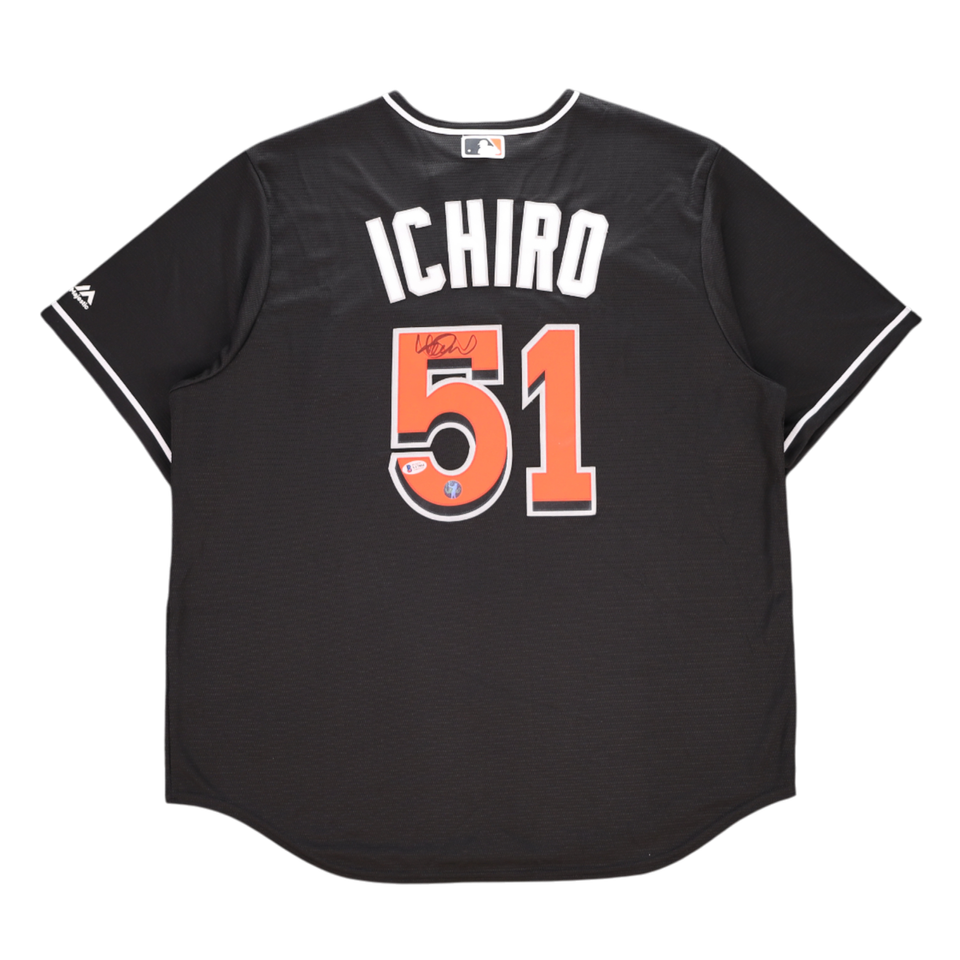 Ichiro Suzuki Signed Authenticated Miami Marlins Jersey - Beckett AUTH