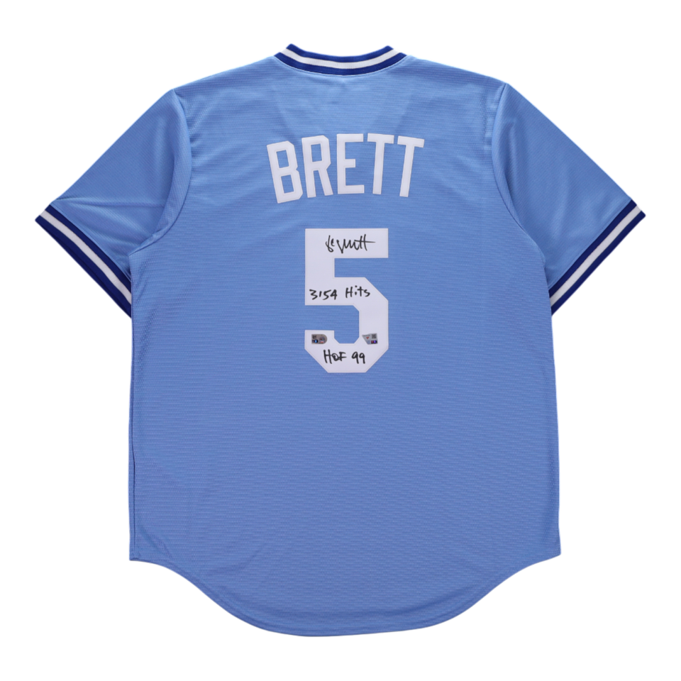 George Brett Signed Autographed Kansas City Royals Inscription Jersey - Fanatics AUTH