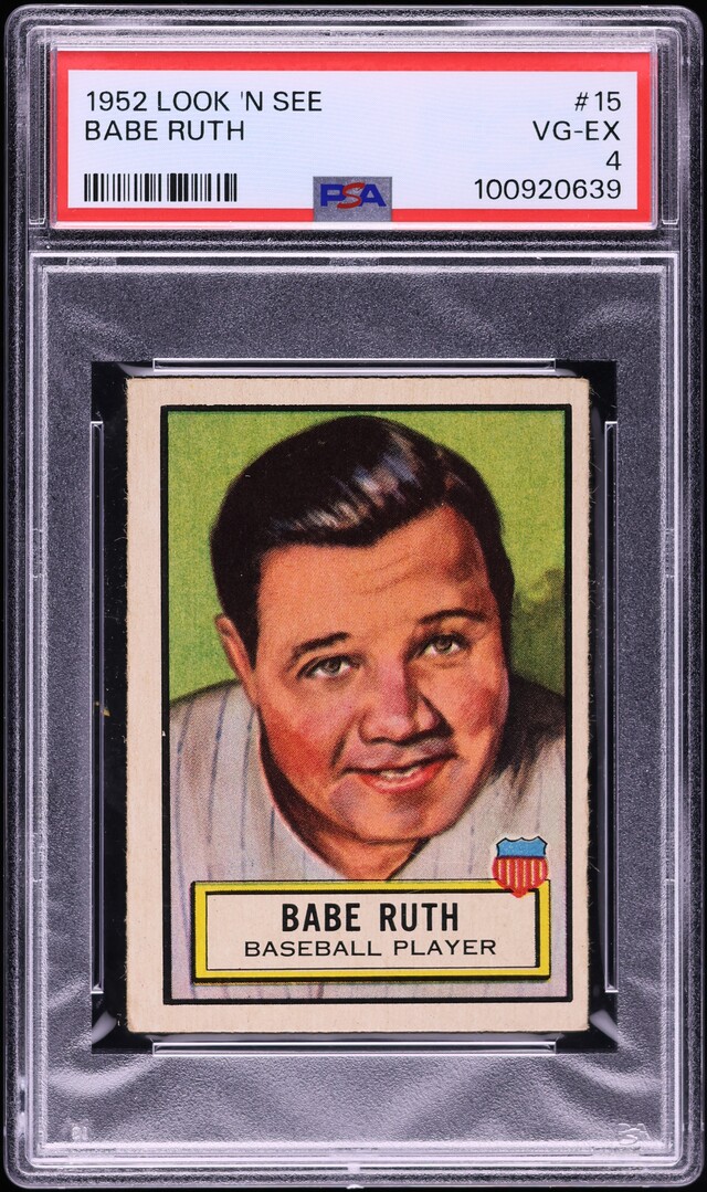 1952 Topps Look 'n See Babe Ruth #15 PSA 4 VGEX