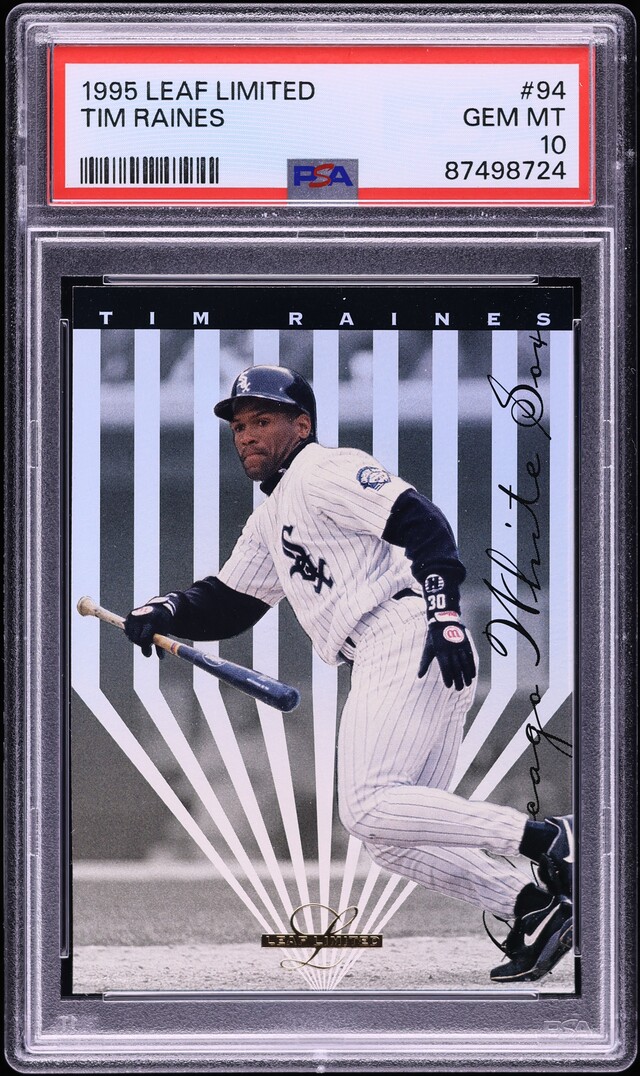 1995 Leaf Limited Tim Raines #94 PSA 10 GEM MINT