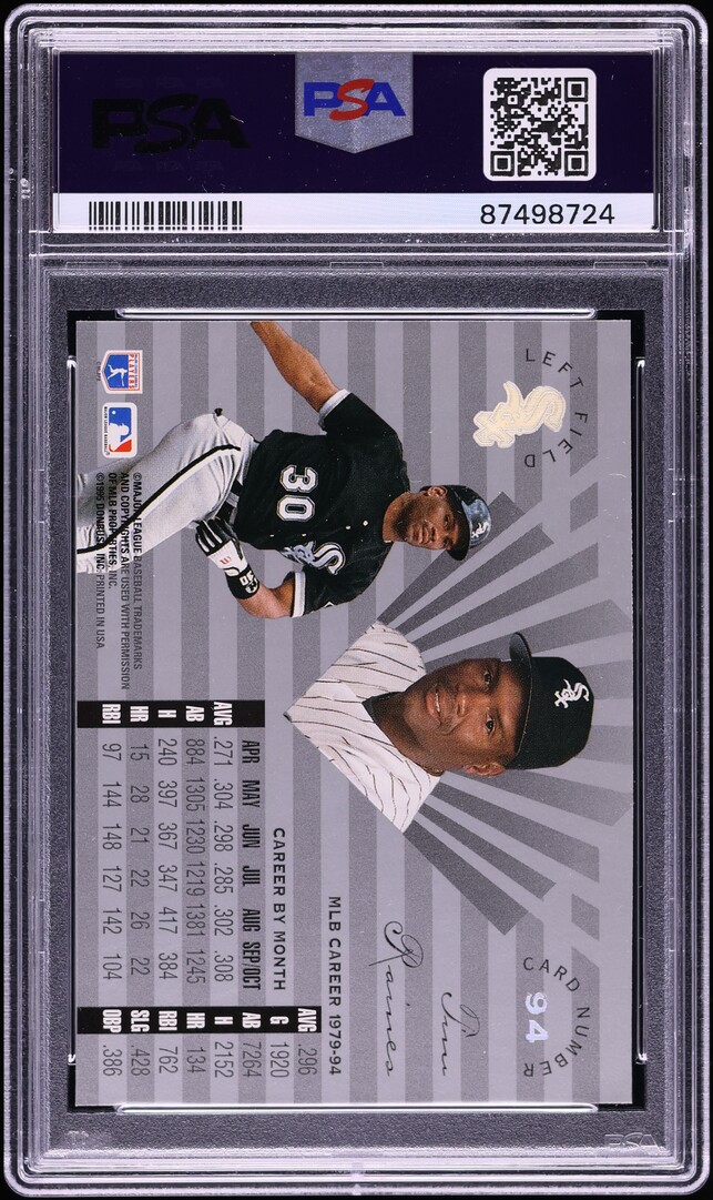 1995 Leaf Limited Tim Raines #94 PSA 10 GEM MINT