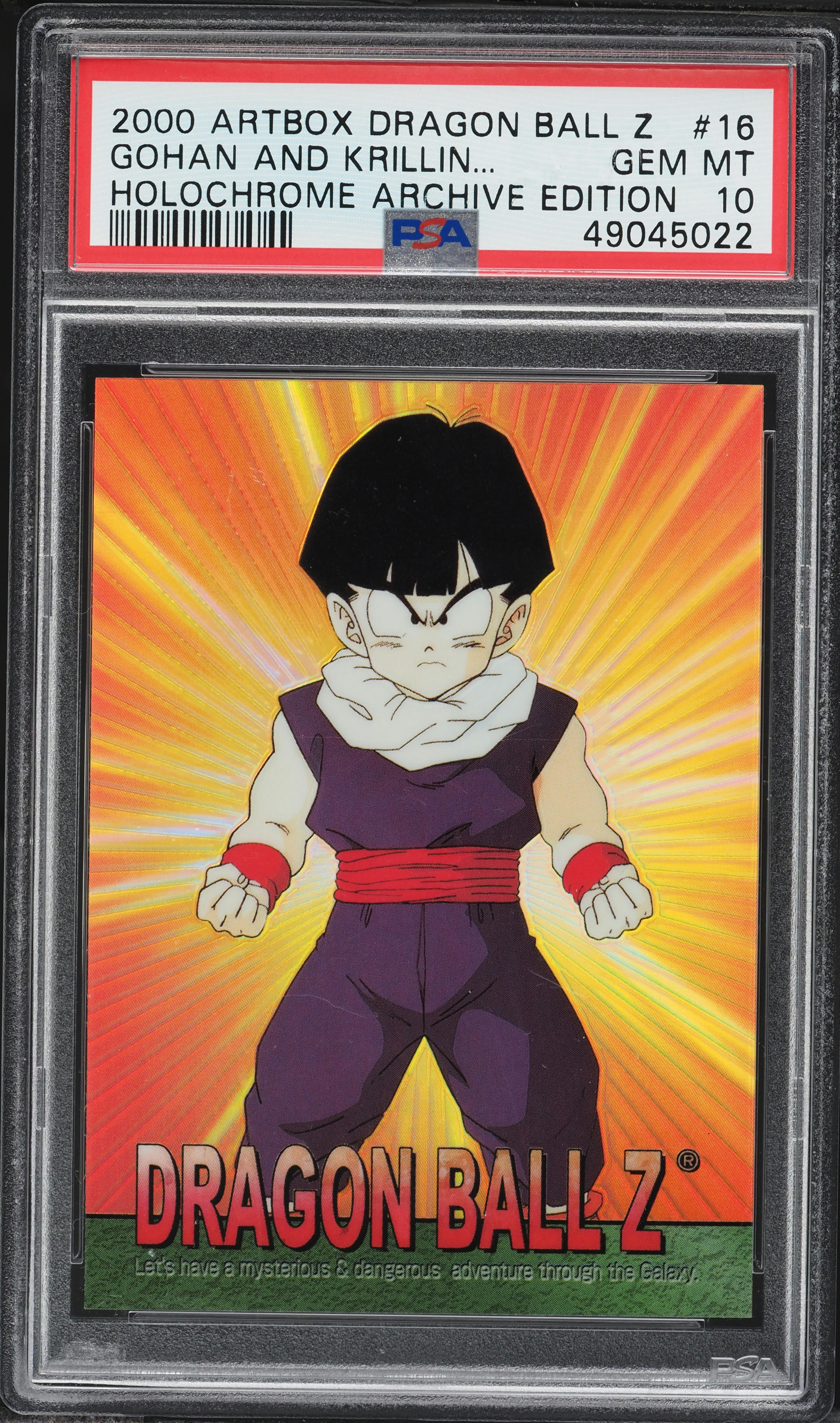 2000 Artbox Dragon Ball Z Chrome Archive Edition Holo Gohan