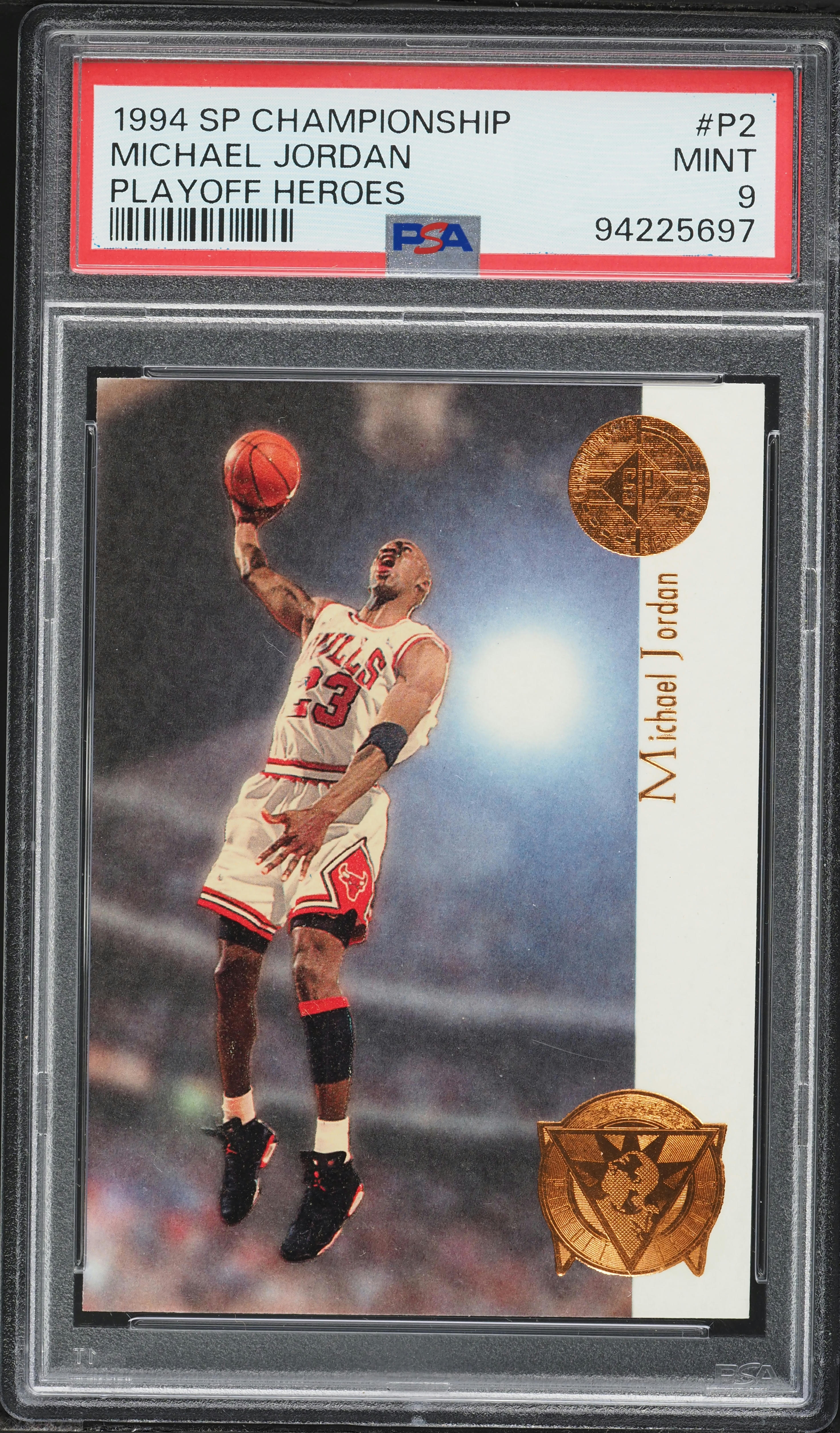 スポーツ選手 Michael Jordan SP PSA 9 1994 SP Championship Playoff Heroes Michael Jordan #P2 PSA 9 MINT