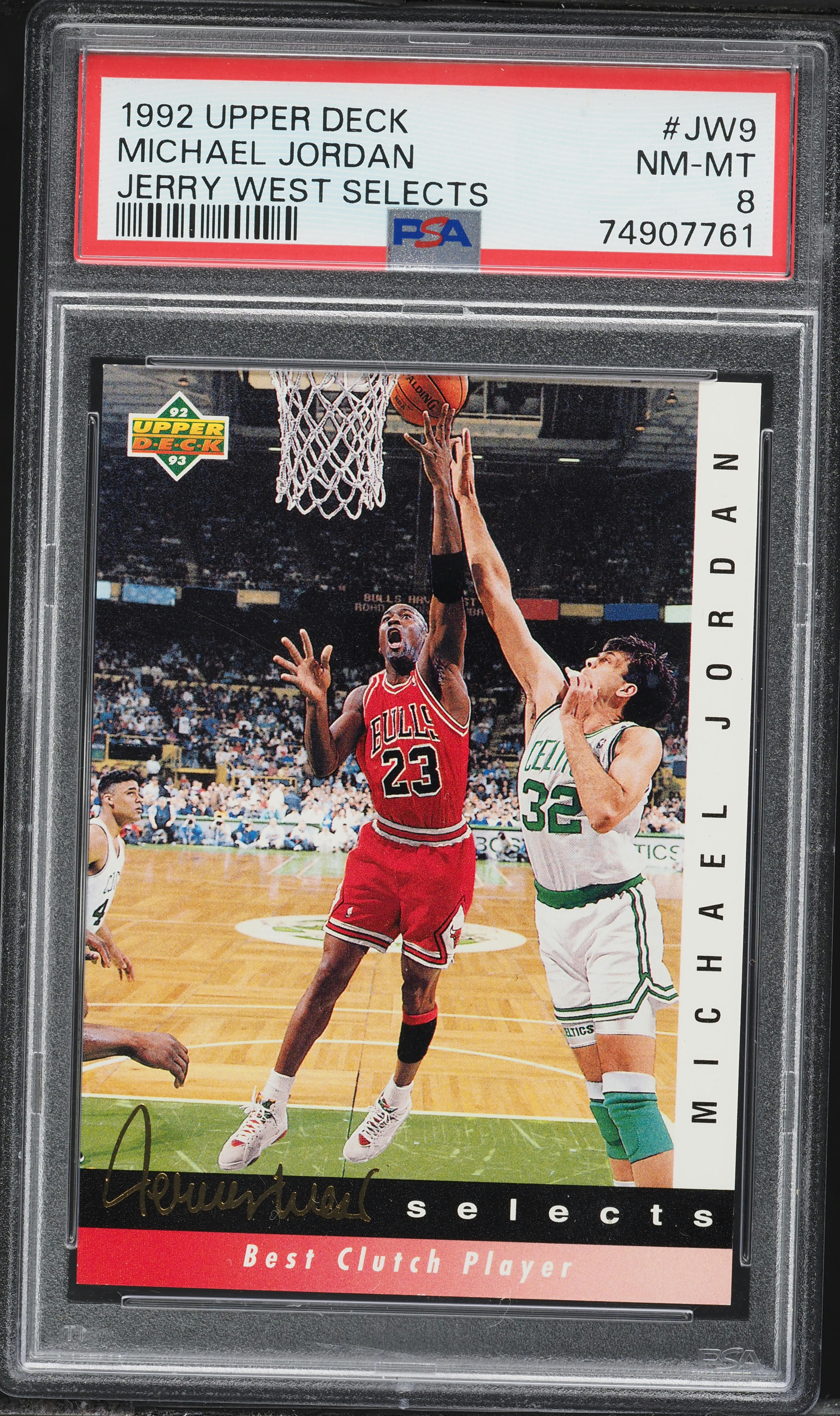 1992 Upper Deck Jerry West Selects Michael Jordan #JW9 PSA 8 NM-MT