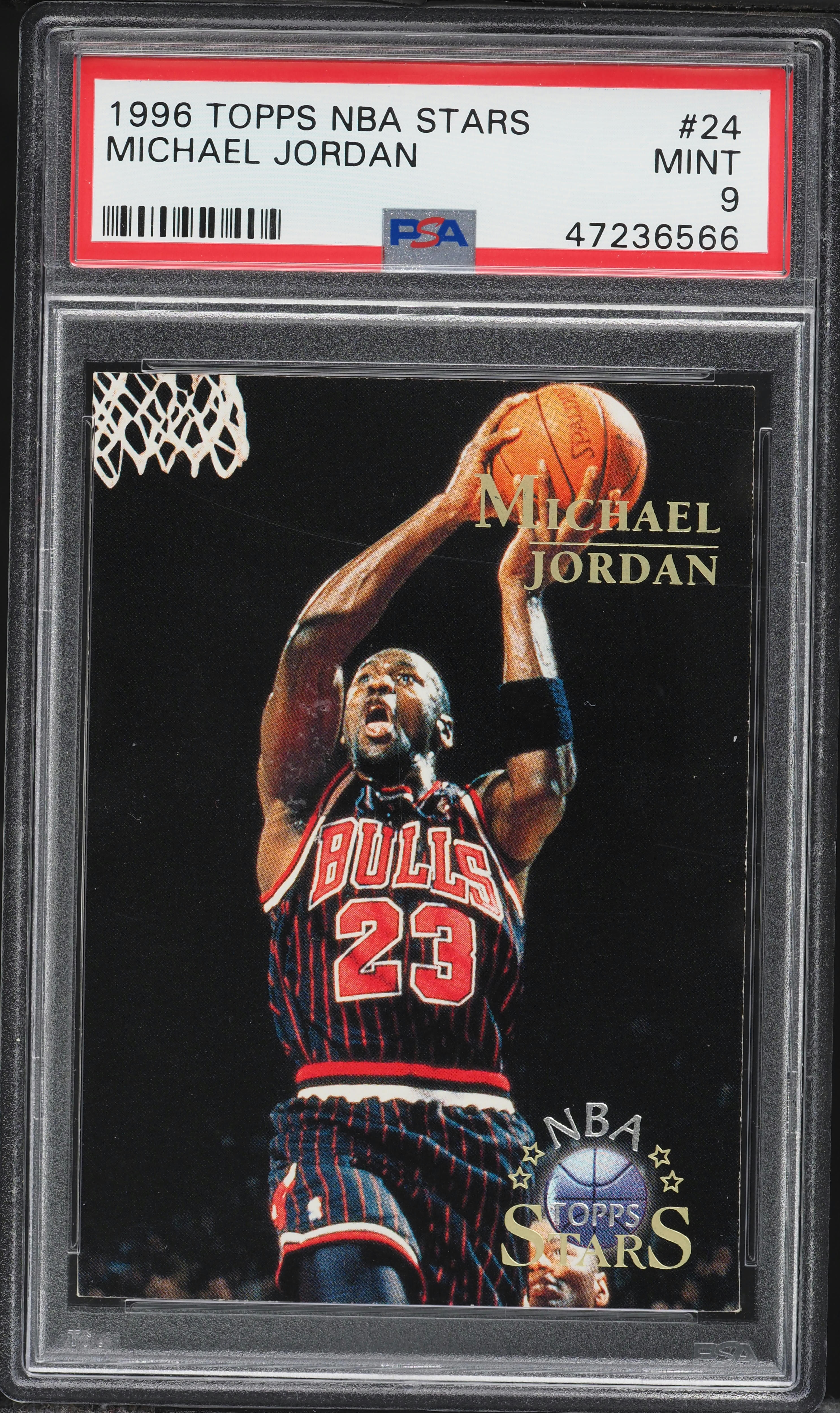 1996 Topps NBA Stars Michael Jordan #24 PSA 9 MINT on Fanatics Collect