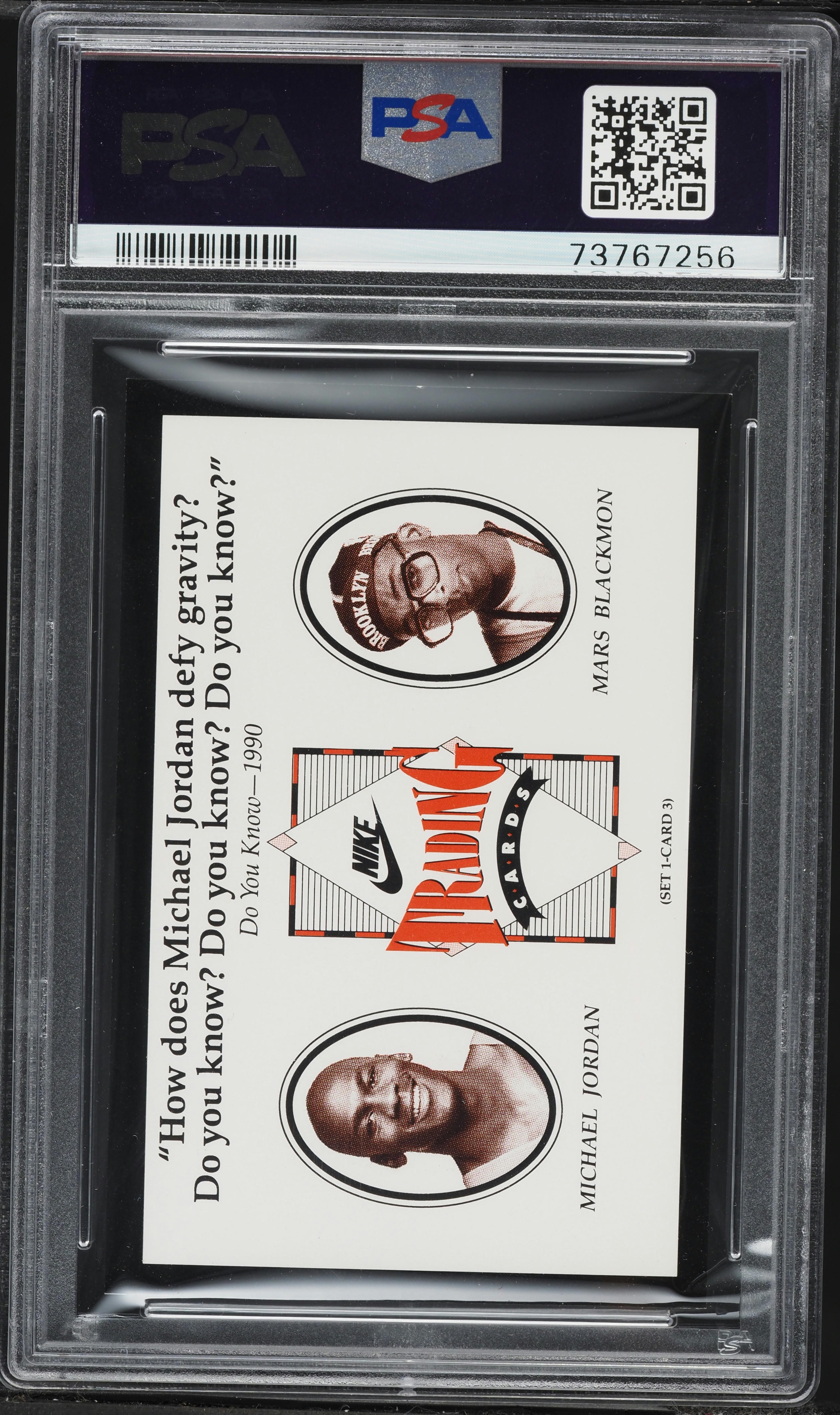 1991 Nike Do You Know '90 Michael Jordan & Spike Lee #3 PSA 8 NM