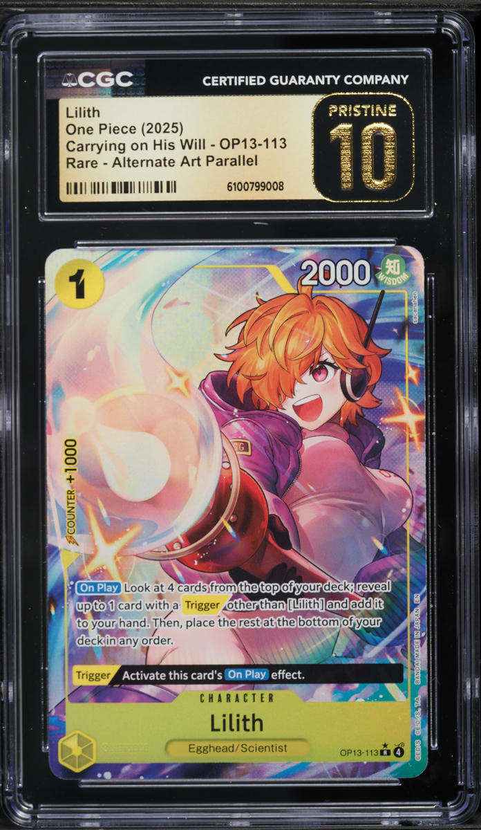 2025 One Piece Carrying On His Will Alt Art Lilith #OP13-113 CGC