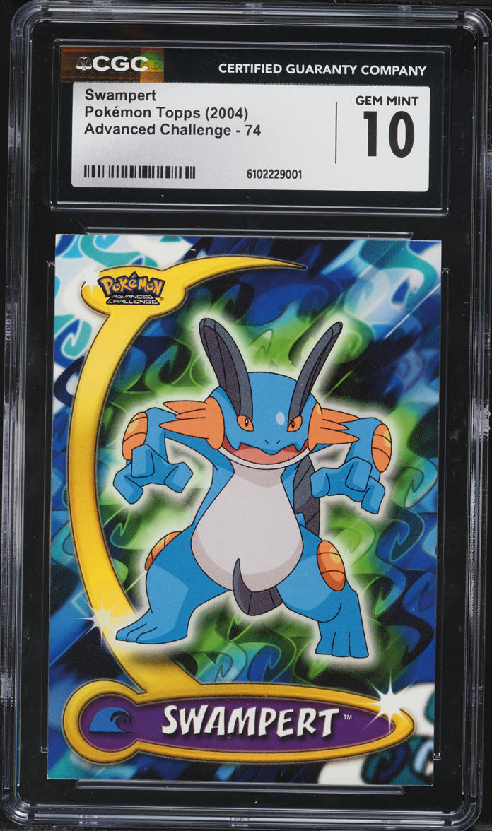 pokemon cards swampert Mega EX Evolves from Marshtomp Type 2004 Pokemon Topps Advanced Challenge