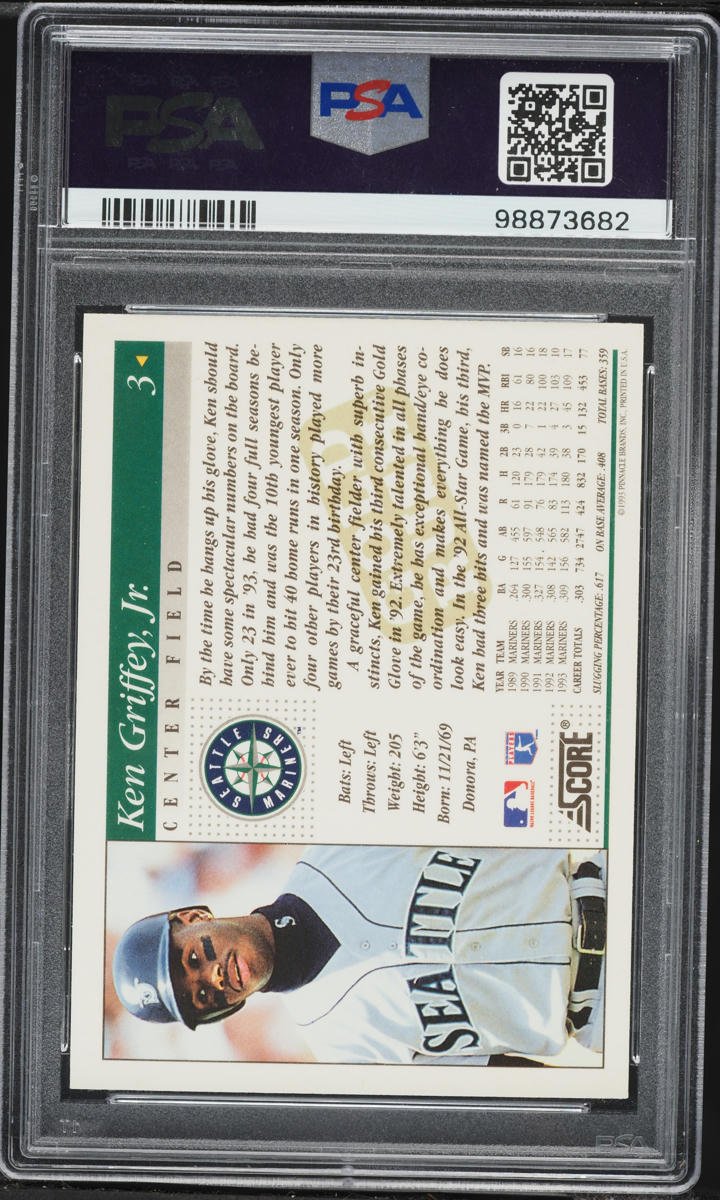 1994 Score Gold Rush Ken Griffey Jr. #3 PSA 9 MINT