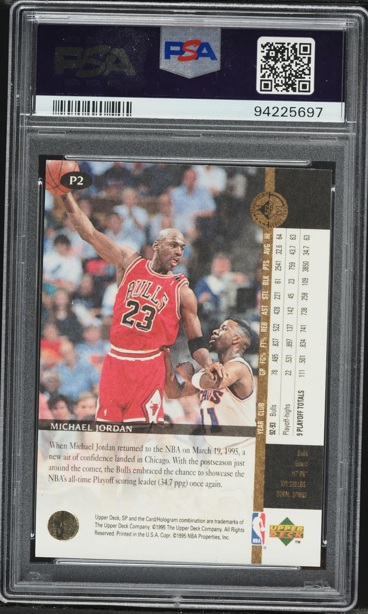 1994 SP Championship Playoff Heroes Michael Jordan #P2 PSA 9 MINT
