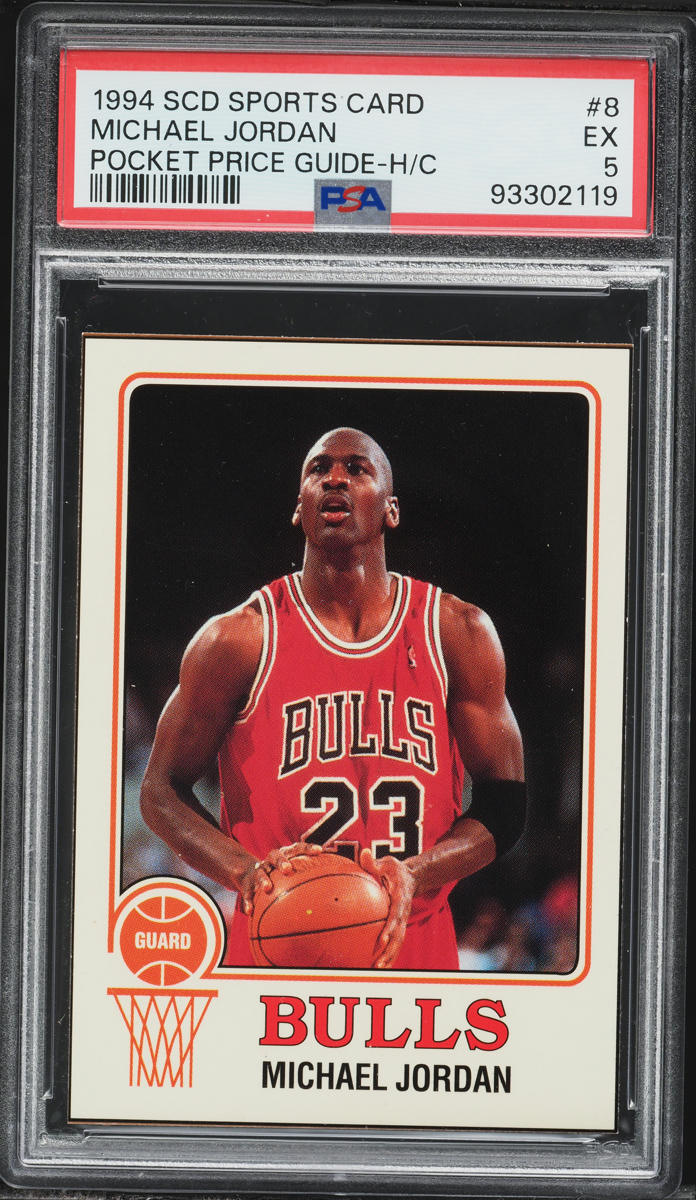 1994 SCD Sports Card Pocket Price Guide Michael Jordan #8 PSA 5 EX