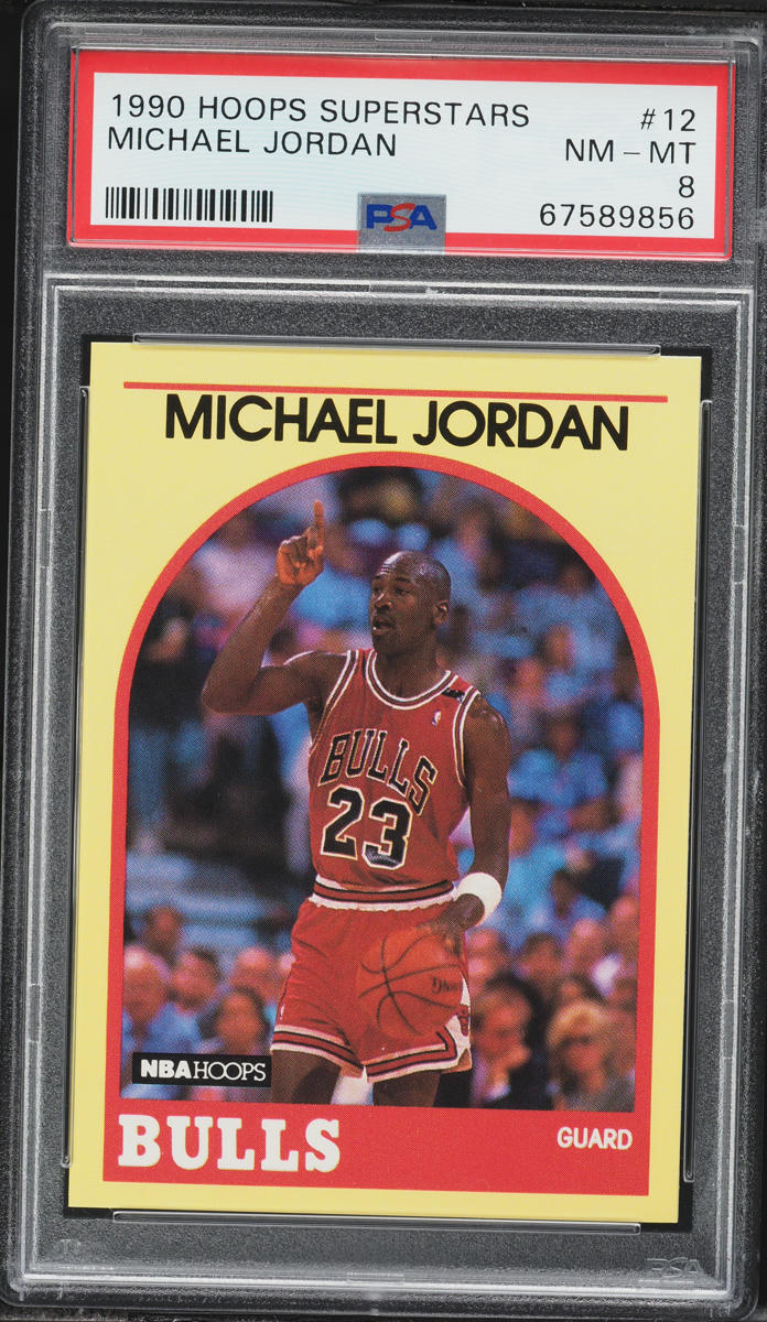 1990 Hoops Superstars Michael Jordan #12 PSA 8 NM-MT on Fanatics
