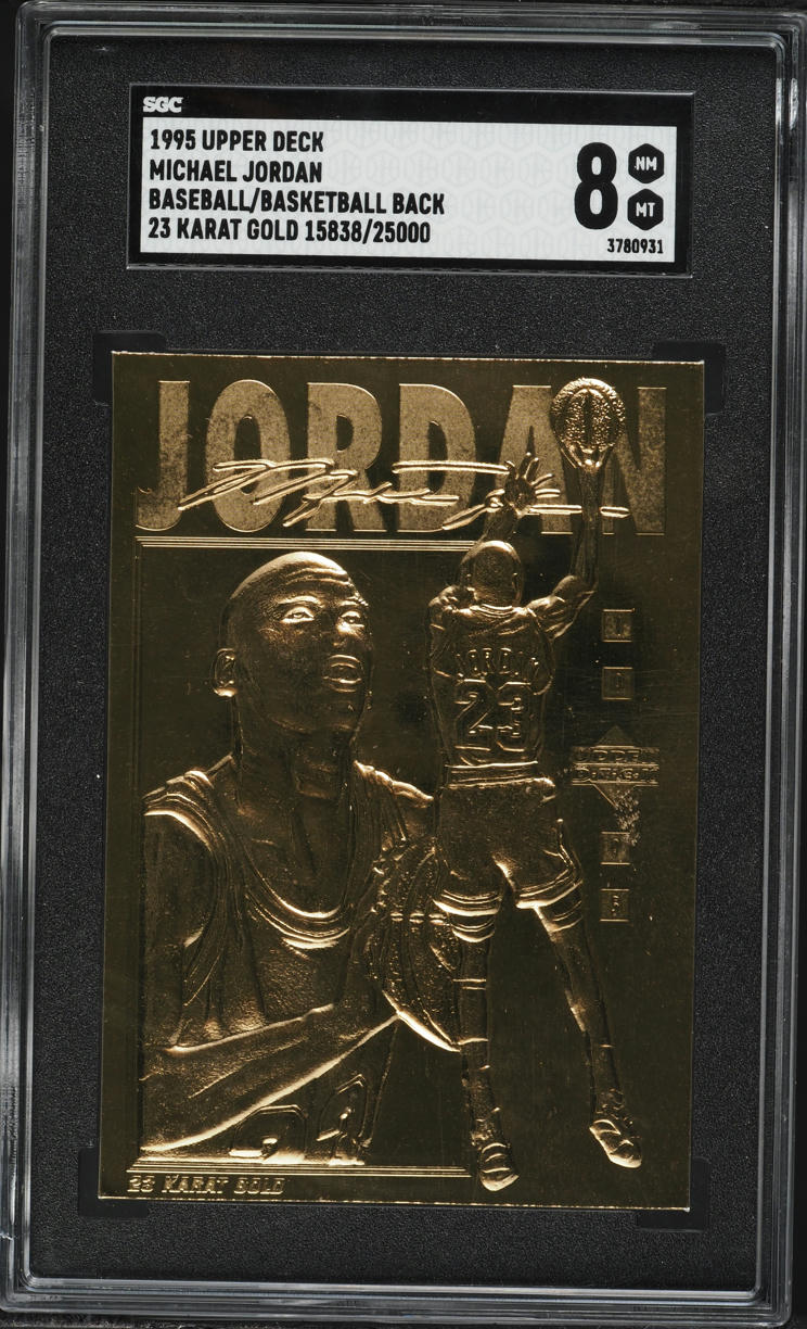 1995 Upper Deck 23 Karat Gold Baseball Basketball Michael Jordan